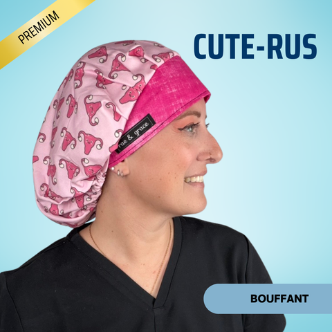 Cute-Rus - Scrub Cap - rae & grace - Bouffant