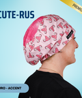 Cute-Rus - Scrub Cap - rae & grace - Euro - Accent Top