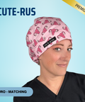 Cute-Rus - Scrub Cap - rae & grace - Euro - Matching Top
