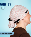 Daintly Tied - Scrub Cap - rae & grace - Ponytail - Matching Top