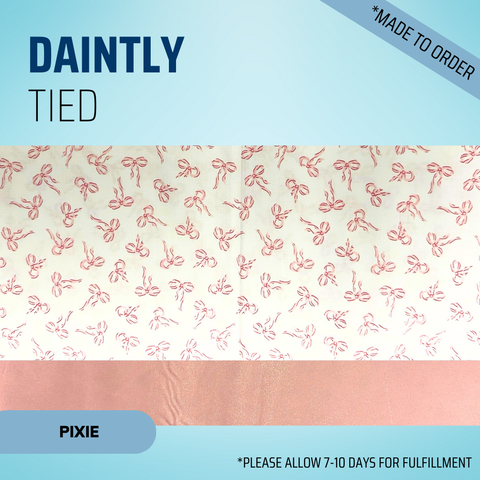 Daintly Tied - Scrub Cap - rae & grace - Pixie - Made to order Please allow 7-10 days for fulfillment.