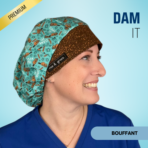 Dam It - Scrub Cap - rae & grace - Bouffant