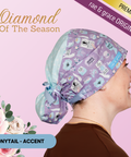 Diamond Of The Season - Scrub Cap - rae & grace - Ponytail - Accent Top