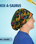 Dick-A-Saurus - Scrub Cap - rae & grace - Euro - Accent Top