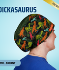Dick-A-Saurus - Scrub Cap - rae & grace - Euro - Accent Top