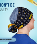 Don't Be Salty - Scrub Cap - rae & grace - Ponytail - Accent Top