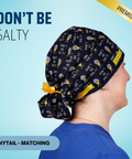 Don't Be Salty - Scrub Cap - rae & grace - Ponytail - Matching Top