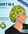 Don't Be A Turdle - Scrub Cap - rae & grace - Stretch