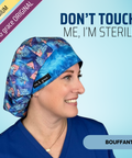 Patrick Don'T Touch Me I'M Sterile - Scrub Cap - rae & grace - Bouffant