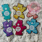 "Don't Care Bears" Bundle - Glitter Stickers