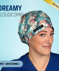 Dreamy Cloudicorns - Scrub Cap - rae & grace - Euro - Matching Top