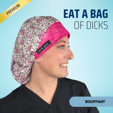 Eat A Bags Of Dicks - Scrub Cap - rae & grace - Bouffant