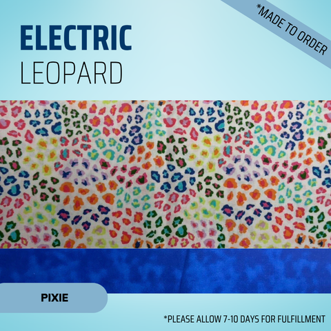Electric Leopard - Scrub Cap - rae & grace - Pixie - *Made to order