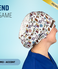 End Game - Scrub Cap - rae & grace - Euro - Accent Top