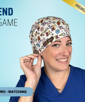 End Game - Scrub Cap - rae & grace - Euro - Matching Top