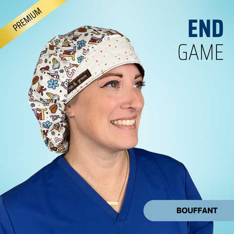 End Game - Scrub Cap - rae & grace - Bouffant