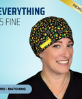 Everything Is Fine - Scrub Cap - rae & grace - Euro - Matching Top