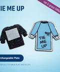 Tie Me Up - Badge Reel - rae & grace - Interchangeable Plate Only
