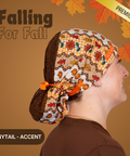 Falling For Fall  - Scrub Cap - rae & grace - Ponytail - Accent Top