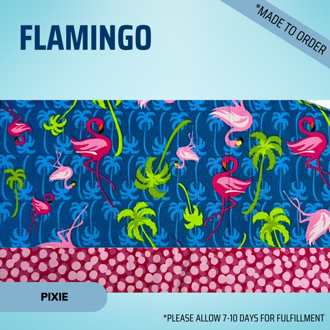 Flamingo - Scrub Cap - rae & grace - Pixie - *Made to order