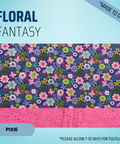 Floral Fantasy - Scrub Cap - rae & grace - Pixie - Made to order Please allow 7-10 days for fulfillment.