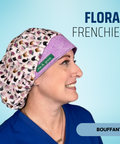 Floral Frenchies - Scrub Cap - rae & grace - Bouffant