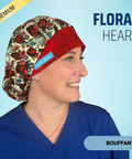 Floral Heart - Scrub Cap - rae & grace - Bouffant