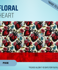 Floral Heart - Scrub Cap - rae & grace - Pixie - *Made to order