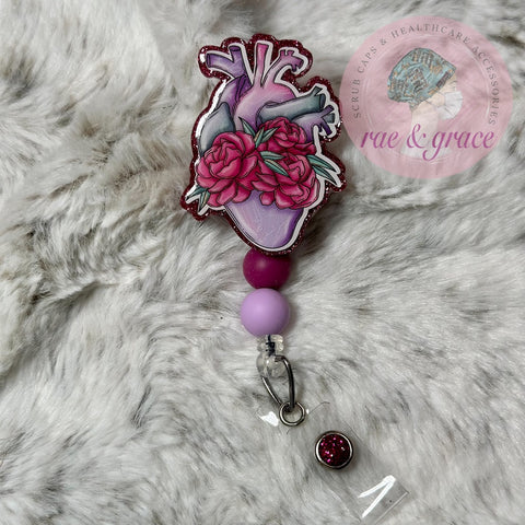 Roses on Heart - Badge Reel