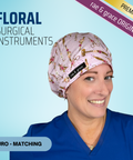 Floral Surgical Instruments - Scrub Cap - rae & grace - Euro - Matching Top