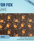 For Fox Sake - Scrub Cap - rae & grace - Skull Cap - Made to order Please allow 7-10 days for fulfillment.