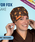 For Fox Sake - Scrub Cap - rae & grace - Euro - Matching Top
