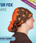 For Fox Sake - Scrub Cap - rae & grace - Ponytail - Accent Top
