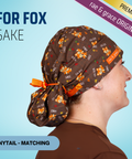 For Fox Sake - Scrub Cap - rae & grace - Ponytail - Matching Top