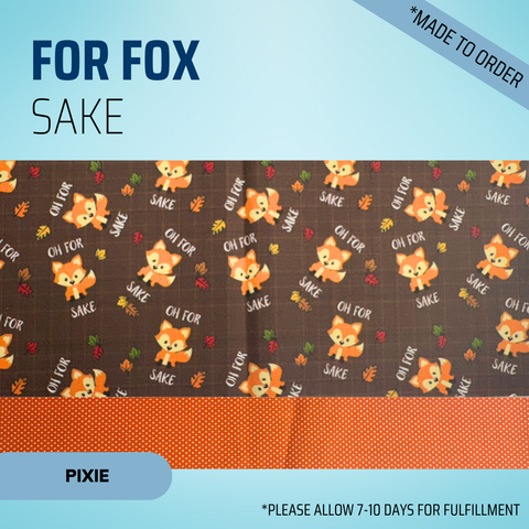 For Fox Sake - Scrub Cap - rae & grace - Pixie - Made to order Please allow 7-10 days for fulfillment.