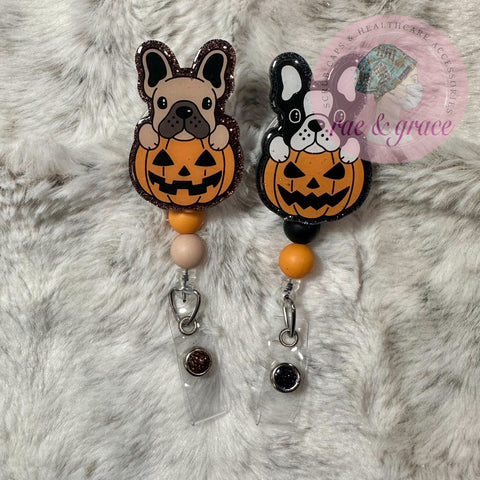 Frenchies in Pumpkins - Badge Reel