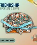 Friendship Bracelet - Scrub Cap - rae & grace - Ponytail - Matching Top