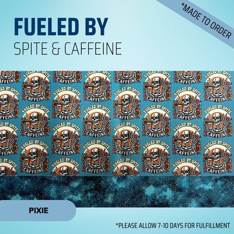 Fueled By Spite And Caffeine - Scrub Cap - rae & grace - Pixie - *Made to order