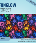 Funglow Forest - Scrub Cap - rae & grace - Skull Cap - Made to order Please allow 7-10 days for fulfillment.