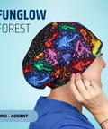 Funglow Forest - Scrub Cap - rae & grace - Euro - Accent Top