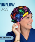 Funglow Forest - Scrub Cap - rae & grace - Euro - Matching Top
