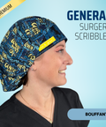 General Surgery Scribbles - Scrub Cap - rae & grace - Bouffant