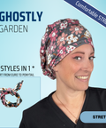Ghostly Garden - Scrub Cap - rae & grace - Stretch