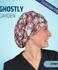 Ghostly Garden - Scrub Cap - rae & grace - Pixie - *Made to order