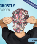 Ghostly Garden - Scrub Cap - rae & grace - Skull Cap - *Made to order