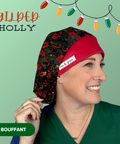 Gilded Holly - Scrub Cap - rae & grace - Bouffant
