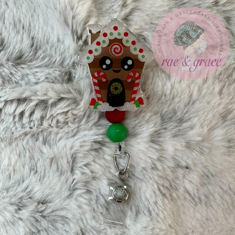 Ginger Bread House Badge Reel