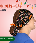 Gingerdread Men - Scrub Cap - rae & grace - Ponytail - Accent Top
