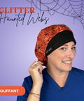 Gitter Haunted Webs - Scrub Cap - rae & grace - Bouffant