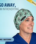 Go Away, I'M Introverting - Scrub Cap - rae & grace - Euro - Matching Top